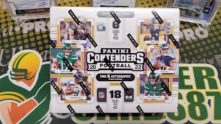 2022 Contenders Football Hobby Box Opening 5 Autos per Box 🔥 [upl. by Remmus698]