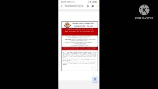 Bharathiar University Latest Updates CET 2024 online application opened [upl. by Yecaw]