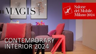 Contemporary interior by Magis Review of new furniture at Milan Salone del Mobile 2024 [upl. by Eeleak]