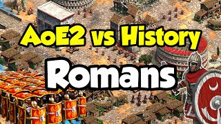 Romans  AoE2 vs History [upl. by Celik946]