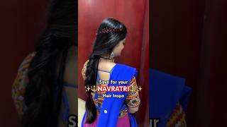 Navratri Hairstyle Navratri Braid navratri garba navratrihairstyle dubai trending adityagadhvi [upl. by Janus]