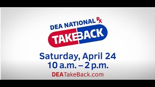 DEATakeBack National Prescription Drug Take Back Campaign April 24 2021 30 sec CC [upl. by Robb]