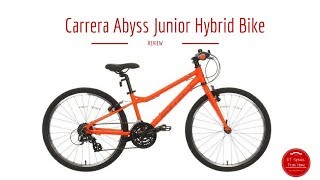 Carrera Abyss Junior Hybrid Bike Review [upl. by Carlyle]