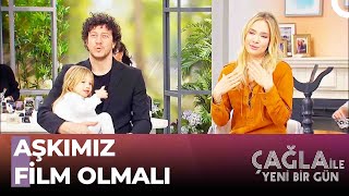 Müge Boz ve Caner Erdenizin Aşk Hikayesi  Çağla ile Yeni Bir Gün 957 Bölüm [upl. by Anaibib]