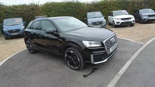 AUDI Q2 14 TFSI S LINE SUV 2018 PETROL AUTO amp EURO 6 IN A LOVELY Mythos Black Metallic [upl. by Sholeen22]