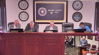 Brazos County Commissioners Court 06112024 [upl. by Dinerman138]