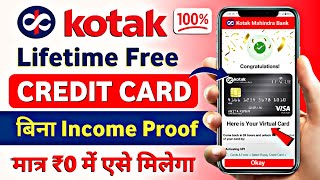 Kotak Credit Card Apply 2024  Lifetime Free  Kotak Mahindra Bank Credit Card Online Apply [upl. by Ycinuq]