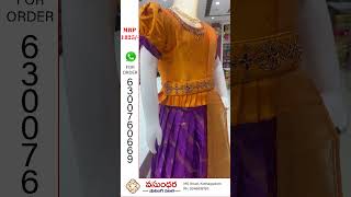 Gorgeous Traditional Wear pavada set at Vasundhara Shopping Mall  kothagudem [upl. by Aicnarf]