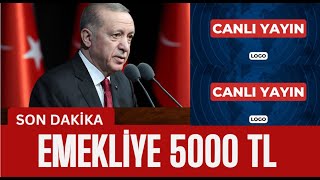 EMEKLİYE 5000 TL SEÇİM BOMBASI CANLI YAYIN [upl. by Ylrrad]