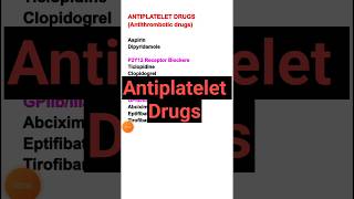 Antiplatelet drugs pharmacology  Antiplatelet medicine [upl. by Anital]