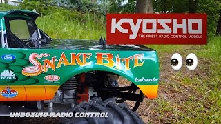 Kyosho Monster jam Snake Bite 110 rc pit stop👀👀 [upl. by Erehc]