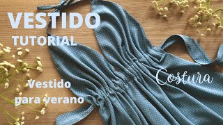 Vestido fácil para verano costura confección tutorial [upl. by Egroej]