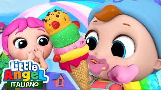 La Canzone Del Gelato 🍦 Cartoni Animati amp Canzoni Bambini  Little Angel Italiano [upl. by Nosila]