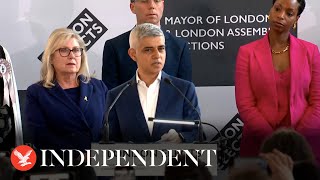 Watch again Results declared in London mayoral elections [upl. by Aserej]