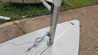 How to set up a 61 ILCALaser downhaul [upl. by Lumbard405]