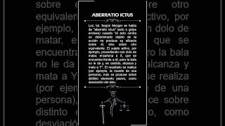 ABERRATIO ICTUS derecho juridico diccionario latin shorts [upl. by Carlin]