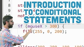 31 Introduction to Conditional Statements  p5js Tutorial [upl. by Siro]