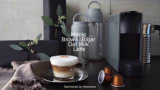 Maple Brown Sugar Oat Milk Latte Recipe [upl. by Cacilie]