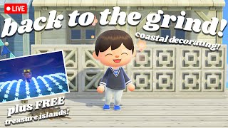 5 FREE treasure islands amp cozy beach town decorating in animal crossing new horizons [upl. by Lemert]