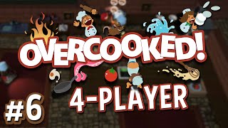 Overcooked  6  Haunted Kitchen 4 Player Overcooked Coop Gameplay [upl. by Ahsert]