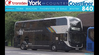 Yorkshire Coastliner York 840 Whitby [upl. by Pardew]