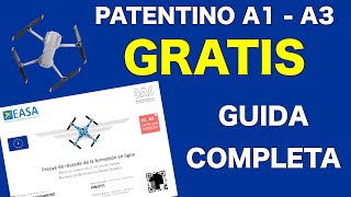 PATENTINO A1  A3 GRATIS  GUIDA COMPLETA [upl. by Yenreit]