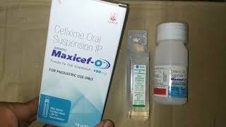 maxicef o 100 mg syrupmaxcef o 100 syrup in bengali [upl. by Atnod]