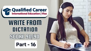 PTE Write From Dictation Practice  PART  16 April 25 2024  Qualified Career [upl. by Aloel]