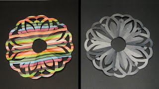 DIY How to Make  Easy Paper Cutting Flower  Beautiful Papercraft Window Decoration 777 [upl. by Aneele]