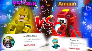 Amaan BG Vs Mattsun BG  Legendary Duel Bedwars  Blockman Go [upl. by Butterworth]