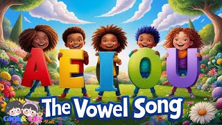 Jolly Phonics  The Vowel Song  Long and Short Vowel Sounds  Phonic Song [upl. by Sauveur]