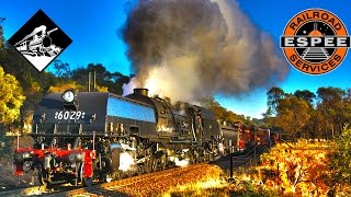 6029 Climbing The Bethungra Spiral Steam Trains Australia [upl. by Jamille]