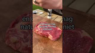 Steak op de BBQ sierdsteak biefstuk steak bbq koken [upl. by Mischa]