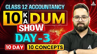 Class 12 Accounts Preparation  Accountancy Most Important Questions Revision Day 3 amansir [upl. by Dow]