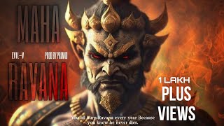 MAHA RAVANA  EvilV  Prod By Pranno03 Beats  Dussehra Special  Ravan Dark Rap Song  2023 [upl. by Myo897]