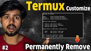 Termux Customization  How To Remove Termux Welcome Text 2024 [upl. by Salamanca]