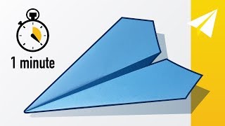 How to Fold an Easy Paper Airplane in 1 Minute 60 seconds — Flies Extremely Well [upl. by Viens304]