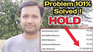 Lien amount SBI in hindi  How to remove lien amount in sbi in hindi  str vlogs amp tech [upl. by Ingra]