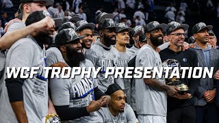 Mavs win the Western Conference Full Trophy Presentation Luka Doncic WCF MVP [upl. by Ennahs493]