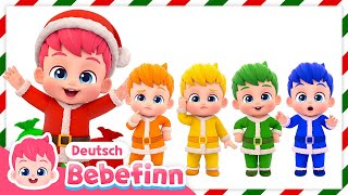 🎨 Farben Lernen mit Santa Bebefinn  Farben auf Englisch  Bebefinn Deutsch  Kinderlieder [upl. by Rramaj407]