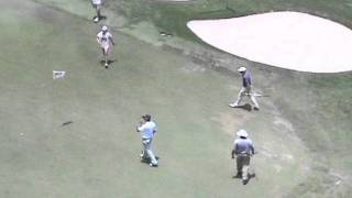 NGA Hooters Pro Golf Tour  2011 Texas Honing Open  Richard Swift Scott Feaster Chris Erwin on 18 [upl. by Ecirp544]