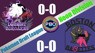 Pokémon Draft League  Detroit Zoroarks VS Boston BABETTES  S7 W1 Neon Div [upl. by Tireb]