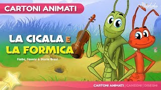 La Cicala e la Formica The Grasshooper and the Ant Cartone Animati  Storie per Bambini [upl. by Ayifas]