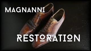 Thrifted Magnanni shoes restoration [upl. by Katerina]