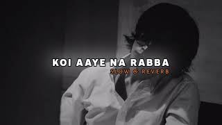 Koi Aaye Na Rabba  B Praak Slowed amp Reverb [upl. by Yddub]