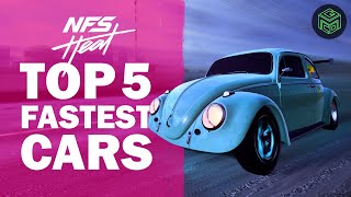 Top 5 Fastest Cars in Need for Speed Heat  NFS Heat Best Cars [upl. by Isaacson]