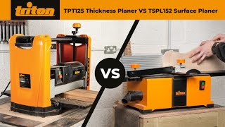 Triton TPT125 Thicknesser amp TSPL152 Surface Planer  Jointer – A Comparison Guide [upl. by Ronny]