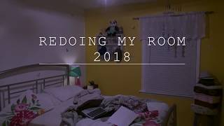 REDOING MY ROOM 2018 [upl. by Annahsirhc394]