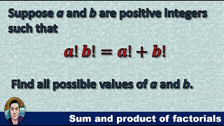 Math Olympiad Problem  An interesting and easy question on factorial problem [upl. by Murvyn]