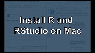 Install R and RStudio on Mac [upl. by Ajnek373]